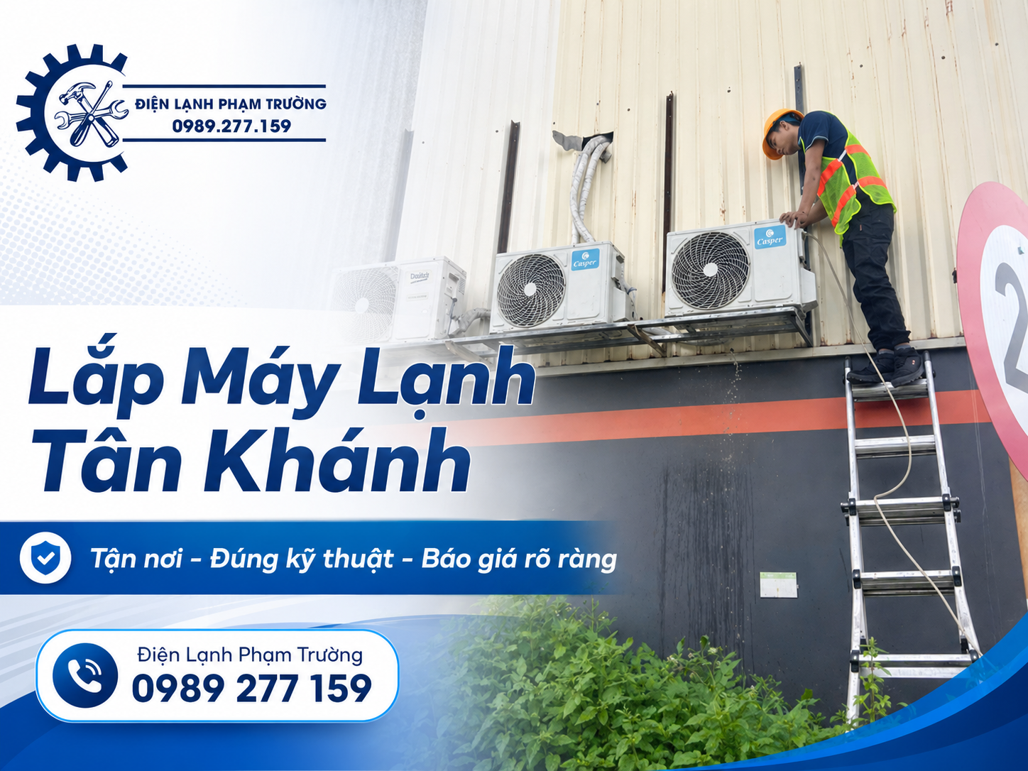 Lắp máy lạnh Tân Khánh Bình Dương tận nơi đúng kỹ thuật